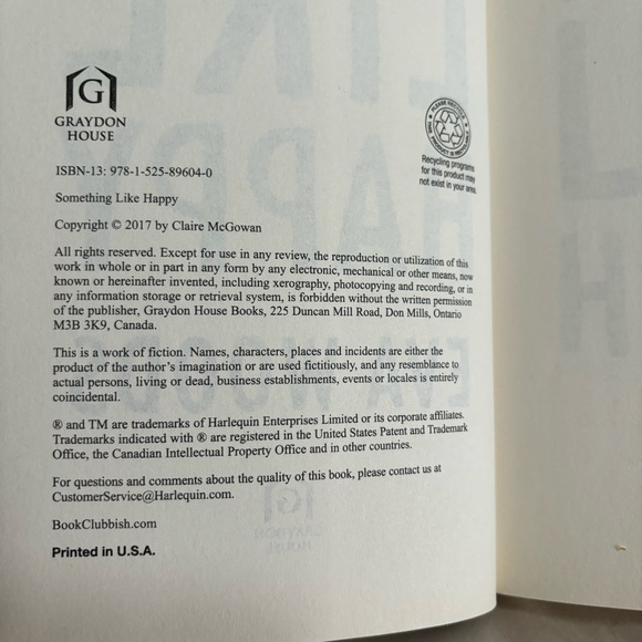 3/$20 📚 Something Like Happy Eva Woods 2017 Graydon House Paperback - Picture 4 of 8